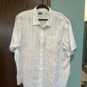 Old Navy Men's White Casual Button Down Shirt